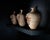 Contemporary Marc Fish, Contemporary, Ash, Rose Gold Leaf, Three Triptych Vessels, Uk, 21st C For Sale - Image 3 of 12