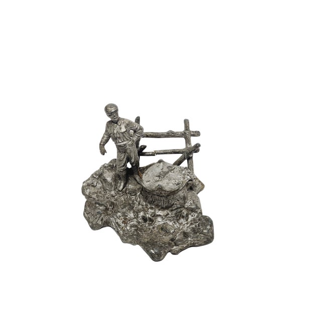 Art Nouveau German Figurative Inkwell, 1890s For Sale - Image 7 of 8