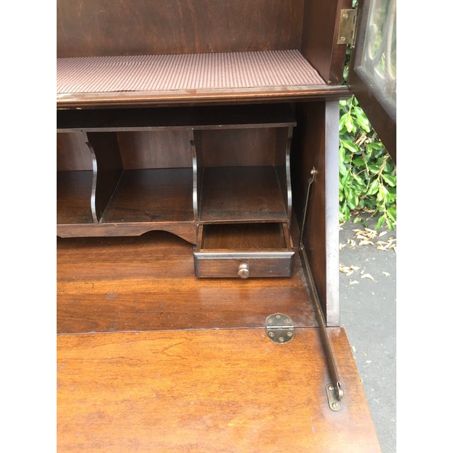 Antique Drop Front Secretary Desk >> Antique Chippendale Slant Drop Front Secretary Desk With Bookcase And Key Antique Drop Front Secretary Desk >> Antique Chippendale Slant Drop Front Secretary Desk With Bookcase And Key
