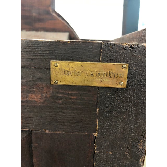 Wood Italian Inlay Marquetry Secretary Bookcase 20th Century For Sale - Image 7 of 13