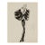 Vintage French Fashion Art Print – Black and White Fur Sleeve Illustration, 24" X 32" For Sale