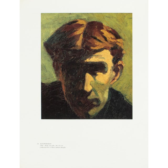 Olive 1990 After Fernand Leger "Self-Portrait", Full-Color Parisian Print For Sale - Image 8 of 8