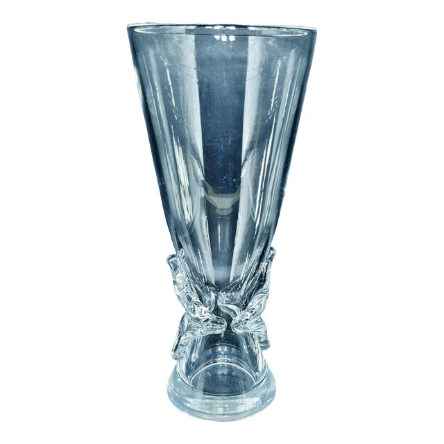 Steuben Art Glass Crystal Vase For Sale