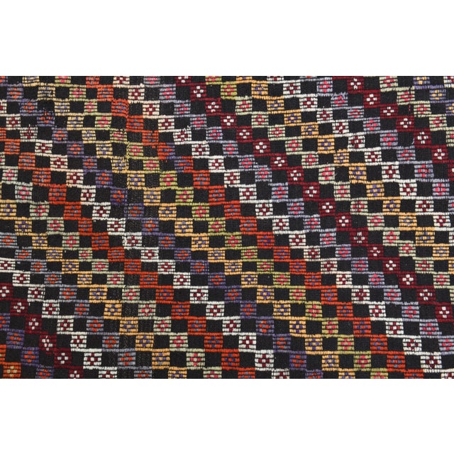 1970s Vintage Turkish Oushak Handmade Wool Cotton Brown Area Rug For Sale - Image 10 of 12