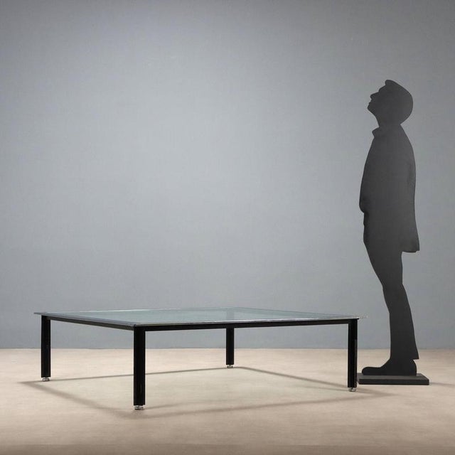 Vintage coffee table from the 'Fasce Cromate' series, designed by Luigi Caccia Dominioni and produced by Azucena since the...