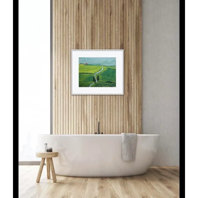 Quiet Places & Journeys — Contemporary Tuscan Landscape This is an original oil painting by me, L Haas, painted on a 20 x...