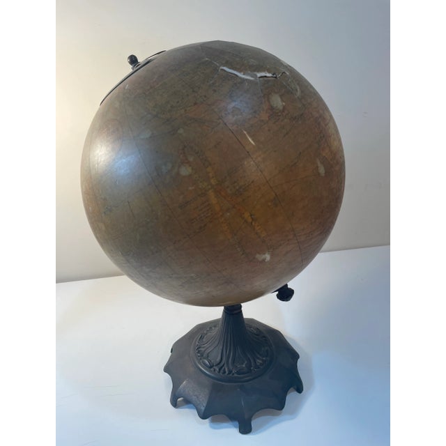 Denoyer-Geppert Vintage Denoyer-Geppert Cartocraft Globe With Heavy Patina For Sale - Image 4 of 9