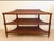 Brown Vintage Ethan Allen Legacy Collection Three-Tier Rattan Console Sofa Table For Sale - Image 8 of 11