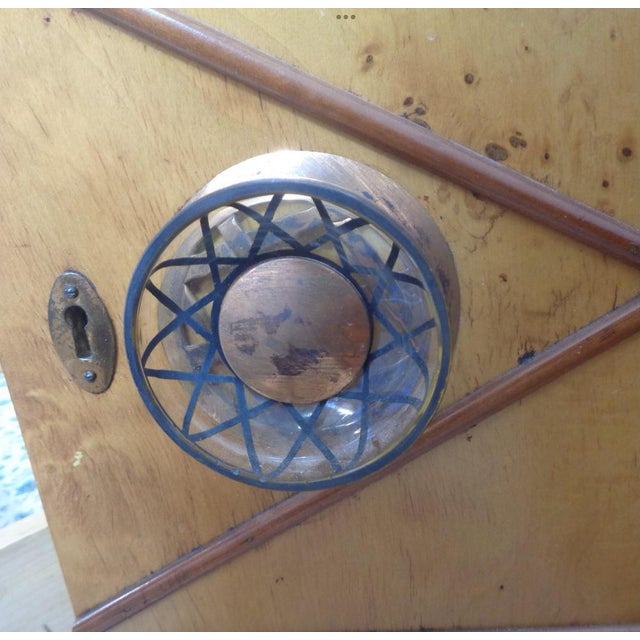 1940s Art Deco Chest of Drawers with Mirror in the style of Osvaldo Borsani, 1940s, Set of 2 For Sale - Image 5 of 16