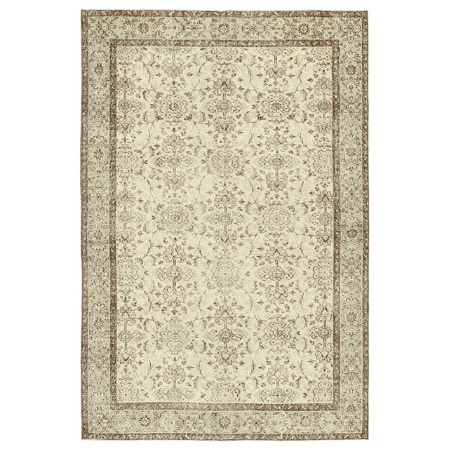 Vintage Turkish Handmade Rug For Sale