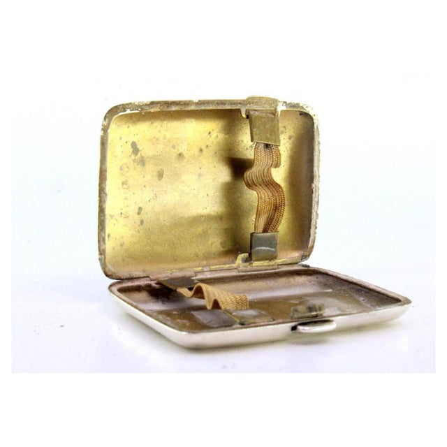 Curved Silver Cigarette Case For Sale - Image 4 of 8