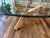 2010s Aikidi Dinning Table 67 Inch Clear Glass and Canaletto Walnut Finish Leg For Sale - Image 5 of 10