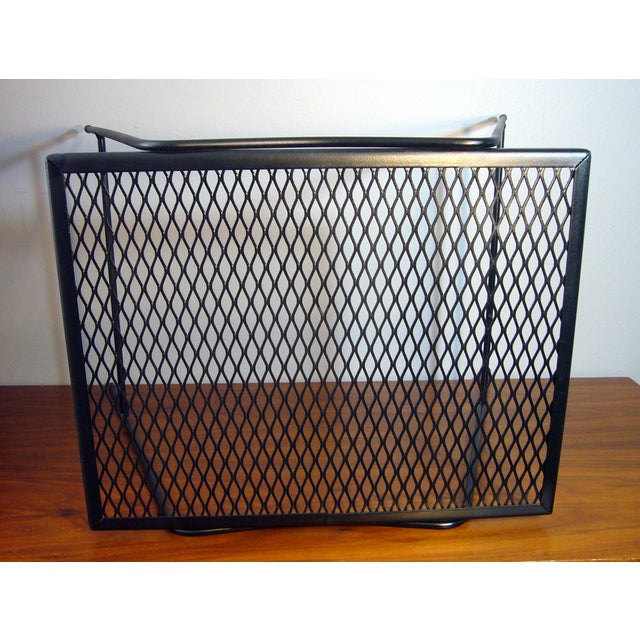 1990s Wrought Iron Stacking Side Garden Table in the Style of Woodard Meadowcraft - A Pair For Sale - Image 11 of 18