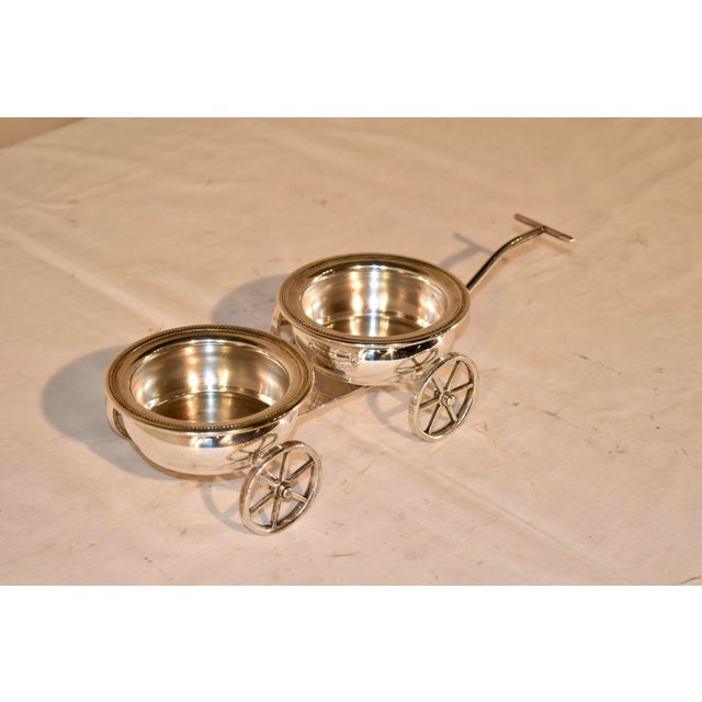 Rogers Silver Plated Double Wine Trolley, Circa 1960's For Sale - Image 4 of 7