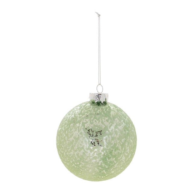 Add a touch of sophistication to your holiday decor with this set of Beaded Glass Ball Ornaments. Featuring a timeless...