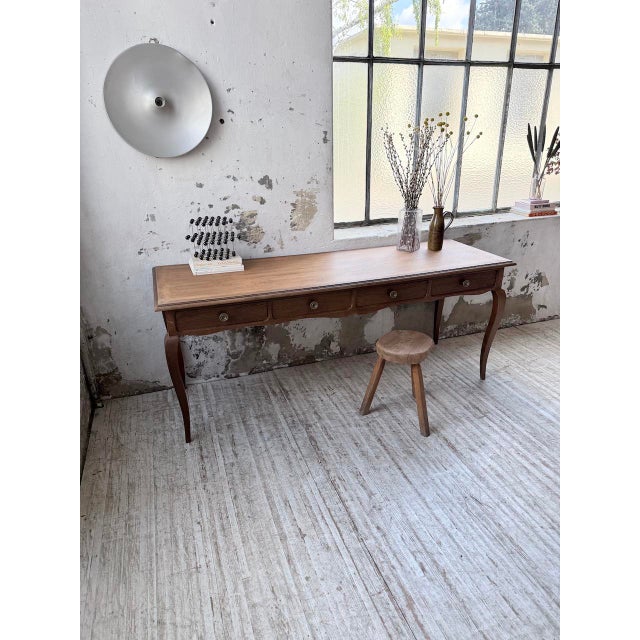 Vintage Oak Console Desk, 1960s For Sale - Image 10 of 18