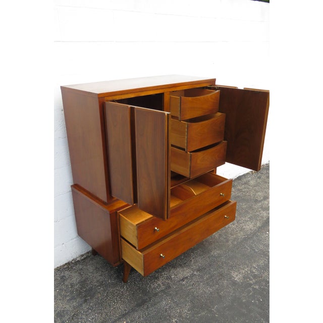 Kent Coffey Insignia Mid Century Modern Tall Chest of Drawers Chairish