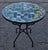 Metal 27” Colorful Handcrafted Moroccan Mosaic Table / Patchwork Style For Sale - Image 7 of 7
