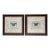 Pair of John Richard Collection Butterfly Music Sheet Framed Art For Sale