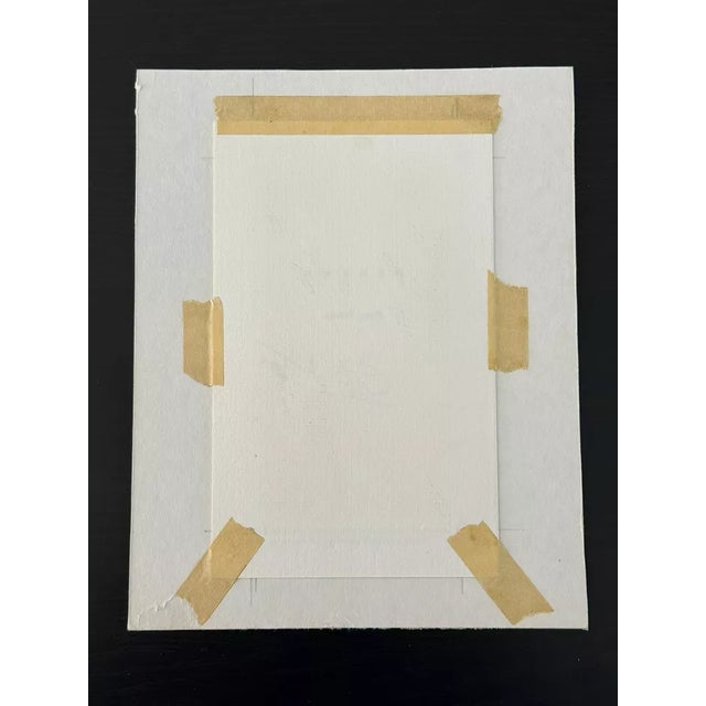 Paper 1971 Modernist Japanese Woodblock Print "Work 23" by Kenji Kusaka (b.1936) 1/200 For Sale - Image 7 of 7