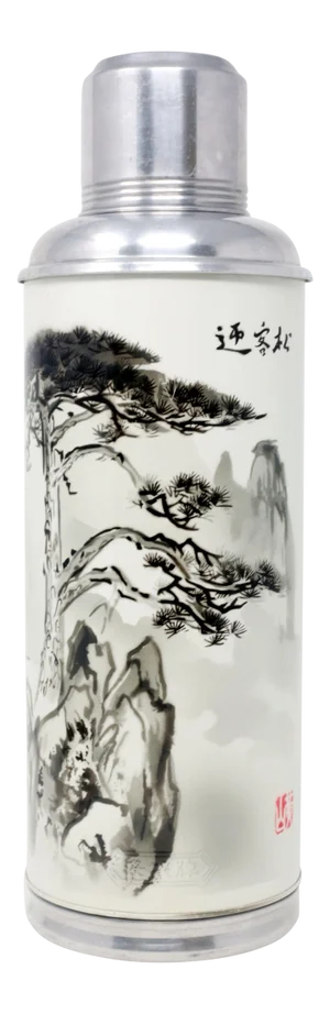 Goliath 15" Tall Vintage Aluminum Chinese Thermos