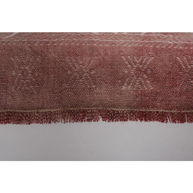 Mid Century Diamond Turkish Kilim Runner Rug For Sale - Image 10 of 13