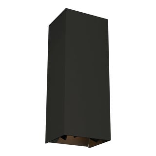 Visual Comfort Modern Vex 12 Outdoor Wall LED Black For Sale
