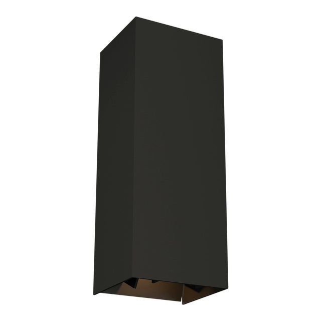 Visual Comfort Modern Vex 12 Outdoor Wall LED Black For Sale