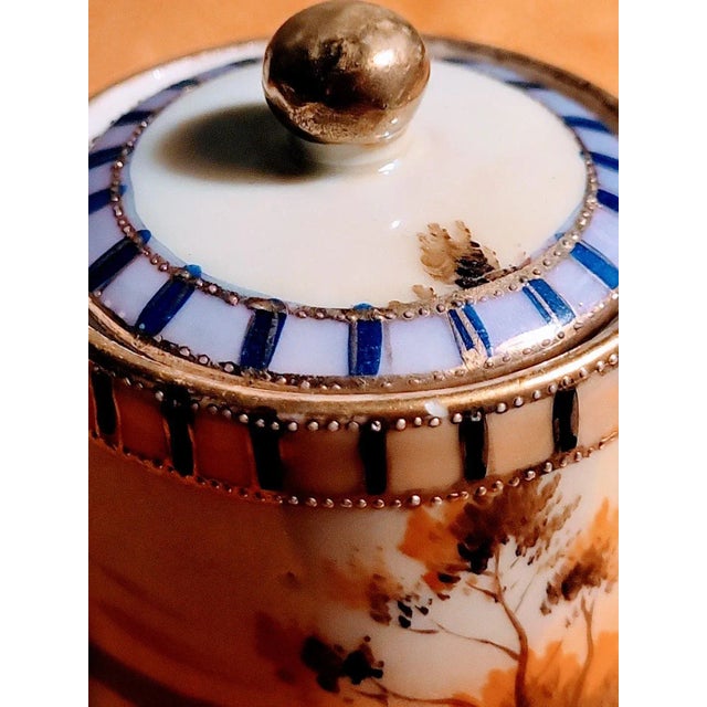 Vintage Handpainted Creamer & Sugar Set Japan For Sale - Image 14 of 14