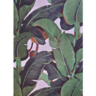 Beverly Hills Hotel Banana Leaf Wallpaper For Sale