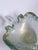 1950s Archimede Seguso Murano Glass Leaf Bowl Green Gold Bullicante For Sale - Image 10 of 17