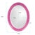 Pink Queen Ann Mirror - Glossy Hot Pink For Sale - Image 8 of 9