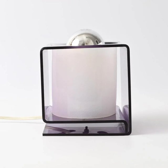 1970s Space Age Acrylic Table Lamp, 1970s For Sale - Image 5 of 13