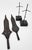 Early 20th Century Pair of African Hand-Forged Iron Spearheads on Custom Stands For Sale - Image 10 of 12