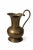 Metal Vintage Brass Pitcher With Curved Handle and Warm Aged Patina For Sale - Image 7 of 8
