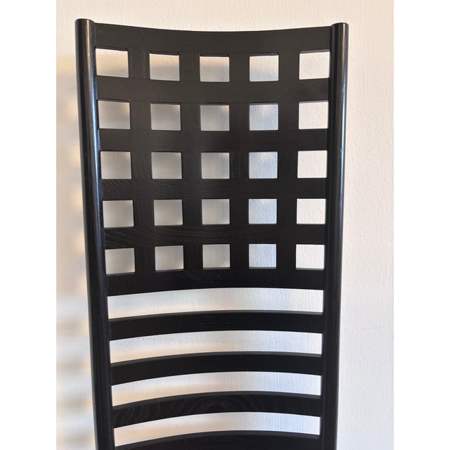 1980s Attributed Hill House Chair by Charles Rennie Mackintosh, Set of Two For Sale - Image 4 of 8