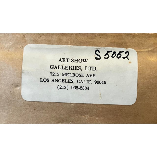 1960s Mid-Century Modern Seated Female Abstract Lithograph by Madeline Sallier – Signed & Numbered For Sale - Image 18 of 18