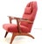 Set of Red Armchair with Footstool For Sale - Image 17 of 18