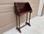 Vintage Federal Mahogany Library Book Stand With Pull-Out Drink Trays For Sale In South Bend - Image 6 of 15