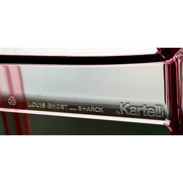 Kartell Louis Ghost Chair Barbie Edition Pink Transparent Philippe Starck Designer Rare For Sale - Image 12 of 12