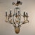 Vintage Italian Black and Gilt Tole Eight Light Chandelier For Sale - Image 10 of 12
