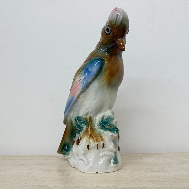 Mid-Century Modern Vintage Porcelain Parfume Lamp Bird, 1950s For Sale - Image 3 of 18