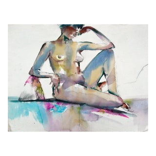 Modernist Resting Nude by David Stephens For Sale
