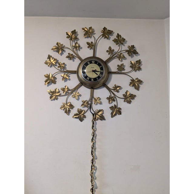 1960s, Mid-Century Modern "Starburst" United Wall Clock For Sale In New York - Image 6 of 10