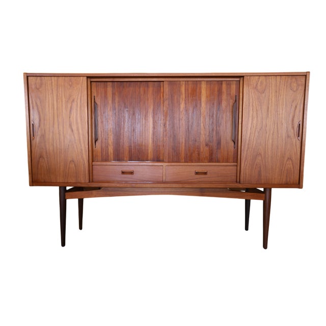 Teak Cabinet with Sliding Doors by Holger Christiansen, 1960s For Sale - Image 14 of 15