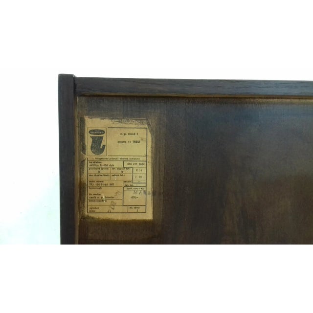 Mid-Century Modern Vintage Oak Commode by Jiří Jiroutek, 1960s For Sale - Image 3 of 12