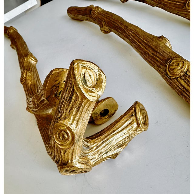 P.E.Guerin Faux Bois Gilt Bronze Table Legs For Sale - Image 14 of 16