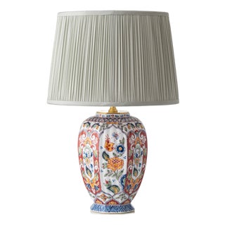 Vintage Hand-Painted Delft Ceramic Table Lamp by Altena & Krooyenga Makkum, 1960s For Sale