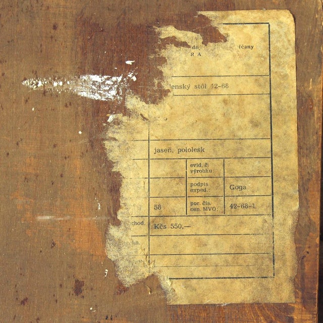 Mid-Century Extendable Dining Table in Ash Wood, 1960s For Sale - Image 15 of 16