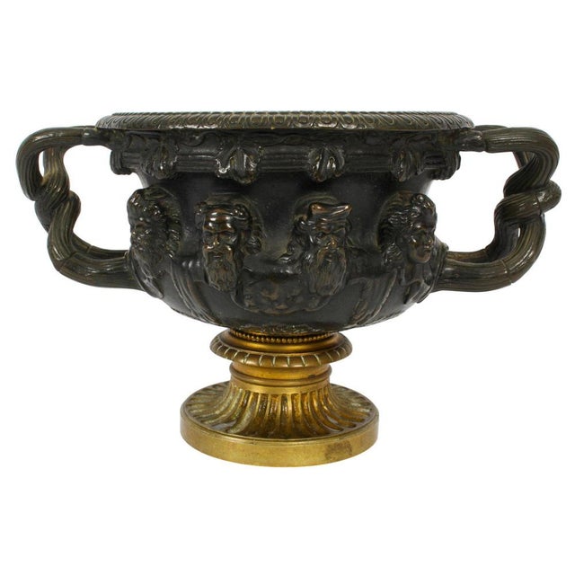 19th Century French Grand Tour Bronze & Ormolu Urn For Sale - Image 14 of 14